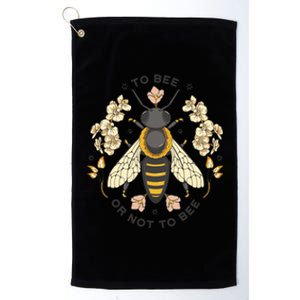 To Bee Or Not To Bee Bumblebee Spring Platinum Collection Golf Towel