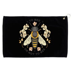 To Bee Or Not To Bee Bumblebee Spring Grommeted Golf Towel