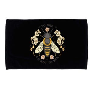 To Bee Or Not To Bee Bumblebee Spring Microfiber Hand Towel