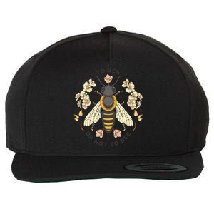 To Bee Or Not To Bee Bumblebee Spring Wool Snapback Cap