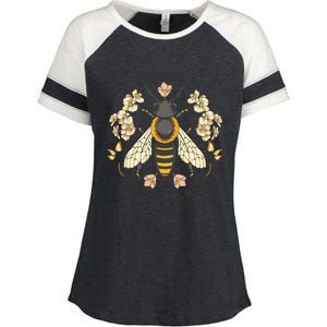 To Bee Or Not To Bee Bumblebee Spring Enza Ladies Jersey Colorblock Tee