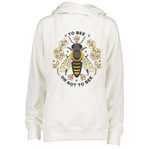 To Bee Or Not To Bee Bumblebee Spring Womens Funnel Neck Pullover Hood