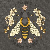 To Bee Or Not To Bee Bumblebee Spring Cotton Canvas Backpack