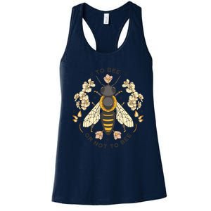 To Bee Or Not To Bee Bumblebee Spring Women's Racerback Tank