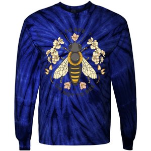 To Bee Or Not To Bee Bumblebee Spring Tie-Dye Long Sleeve Shirt