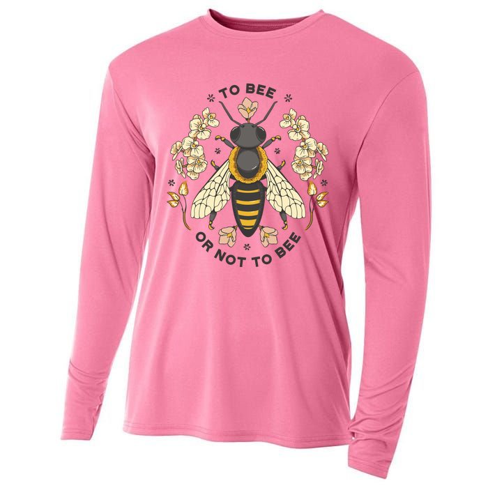 To Bee Or Not To Bee Bumblebee Spring Cooling Performance Long Sleeve Crew