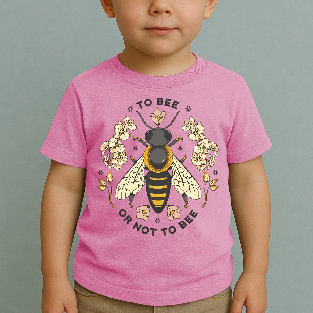 To Bee Or Not To Bee Bumblebee Spring Toddler T-Shirt
