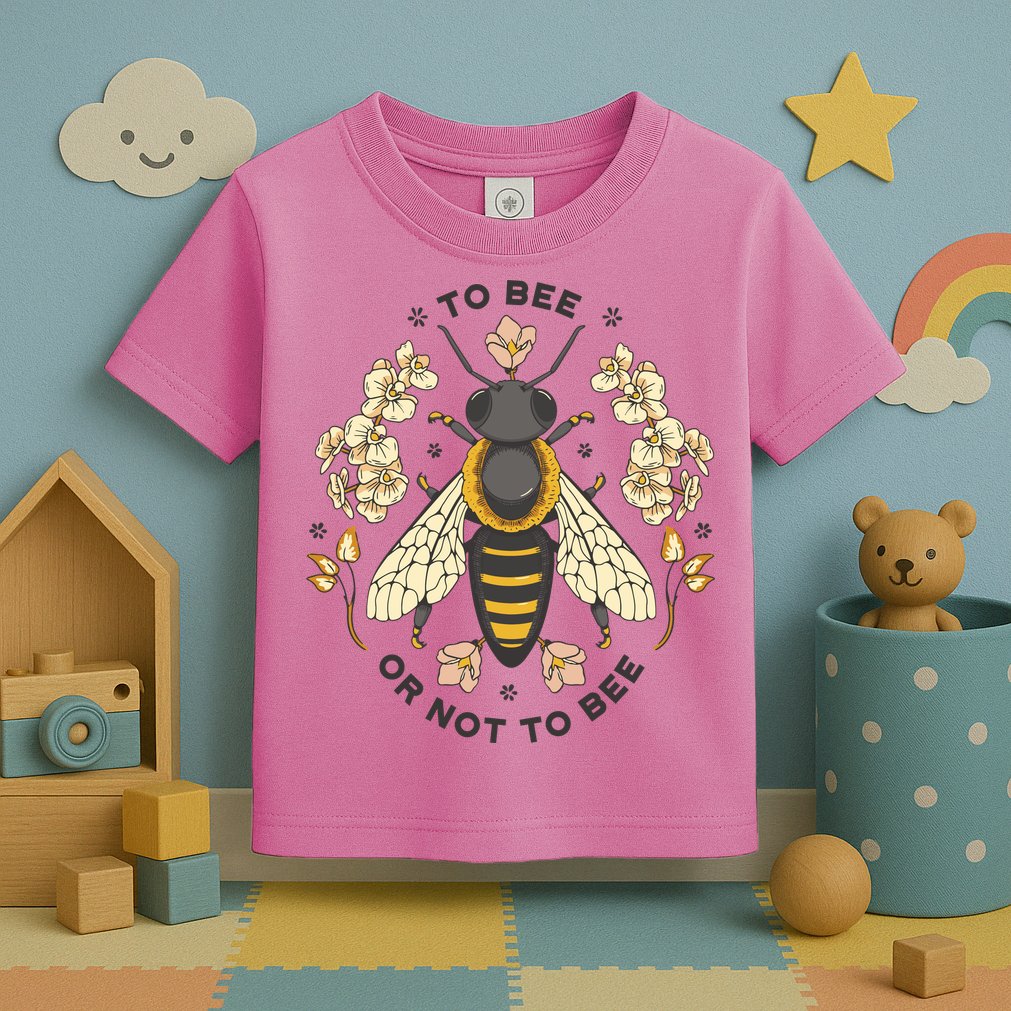 To Bee Or Not To Bee Bumblebee Spring Toddler T-Shirt