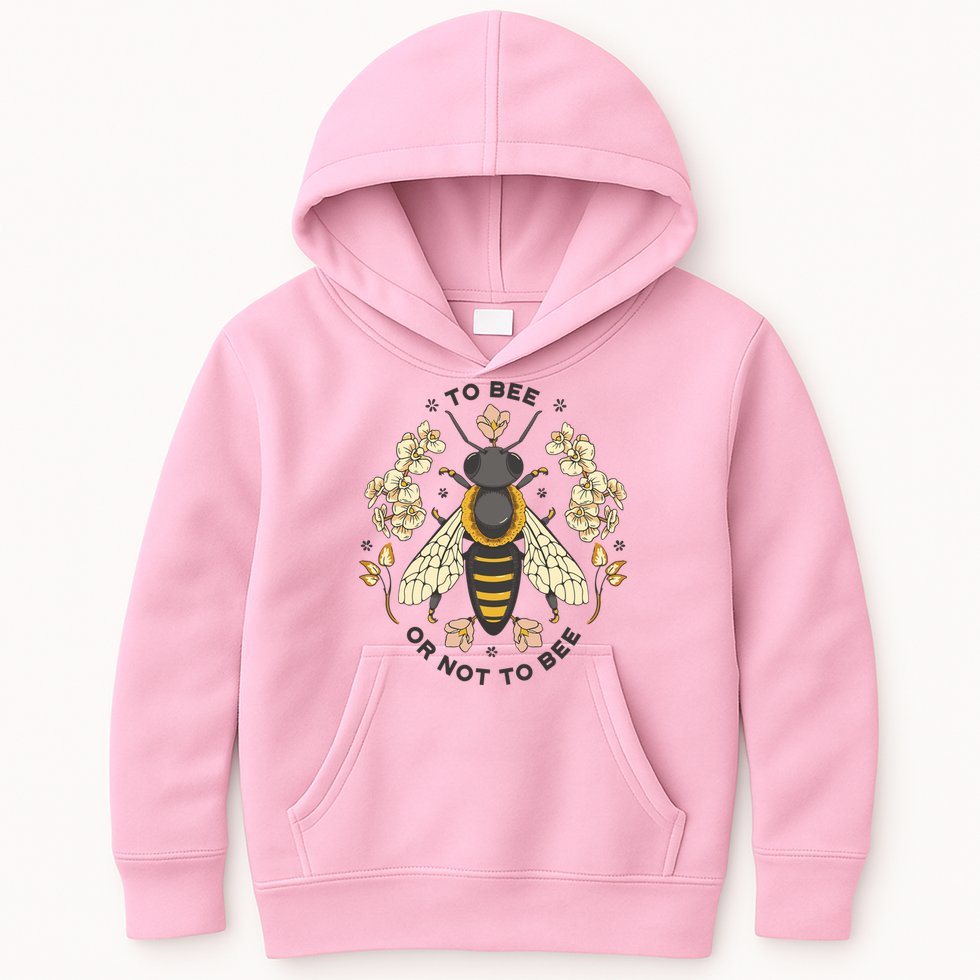 To Bee Or Not To Bee Bumblebee Spring Kids Hoodie