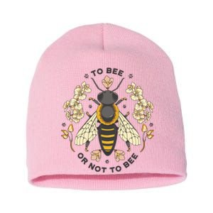 To Bee Or Not To Bee Bumblebee Spring Short Acrylic Beanie