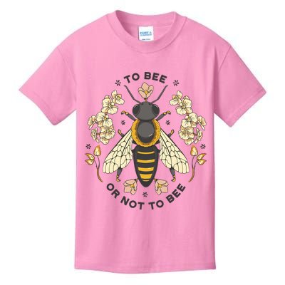 To Bee Or Not To Bee Bumblebee Spring Kids T-Shirt