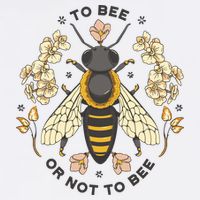 To Bee Or Not To Bee Bumblebee Spring Garment-Dyed Sweatshirt
