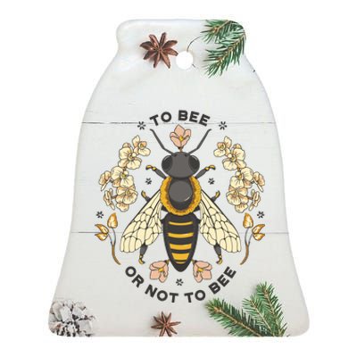 To Bee Or Not To Bee Bumblebee Spring Ceramic Bell Ornament