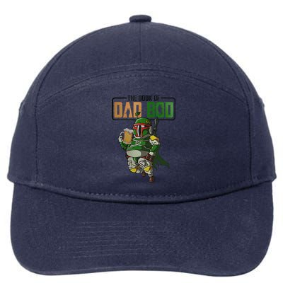 The Book Of Dad Bod Fat Dad Funny Beer Drinking Mando Dad Fathers Day 7-Panel Snapback Hat