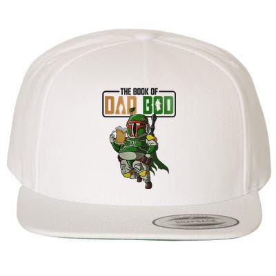 The Book Of Dad Bod Fat Dad Funny Beer Drinking Mando Dad Fathers Day Wool Snapback Cap