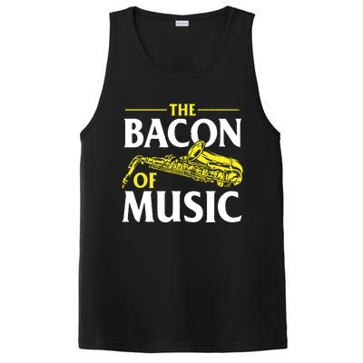 The Bacon Of Music Saxophone Player Saxophonist Jazz PosiCharge Competitor Tank