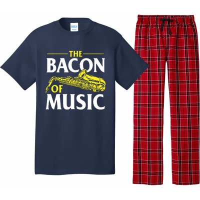 The Bacon Of Music Saxophone Player Saxophonist Jazz Pajama Set