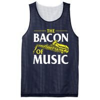 The Bacon Of Music Saxophone Player Saxophonist Jazz Mesh Reversible Basketball Jersey Tank