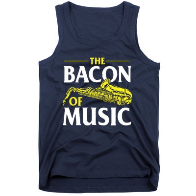 The Bacon Of Music Saxophone Player Saxophonist Jazz Tank Top