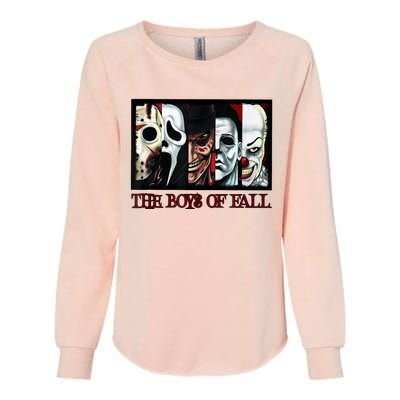 The Boyss Of Fall Horror Films Halloween Womens California Wash Sweatshirt