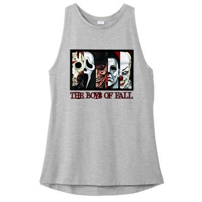 The Boyss Of Fall Horror Films Halloween Ladies PosiCharge Tri-Blend Wicking Tank