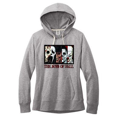 The Boyss Of Fall Horror Films Halloween Women's Fleece Hoodie