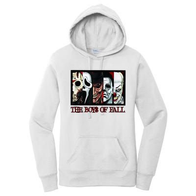 The Boyss Of Fall Horror Films Halloween Women's Pullover Hoodie