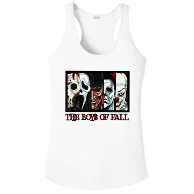 The Boyss Of Fall Horror Films Halloween Ladies PosiCharge Competitor Racerback Tank