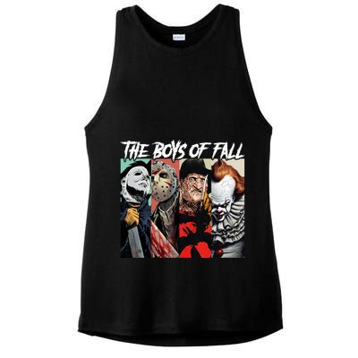 The Boy Of Fall Michael Jason Freddy Pennywise Halloween Horror Character Ladies PosiCharge Tri-Blend Wicking Tank