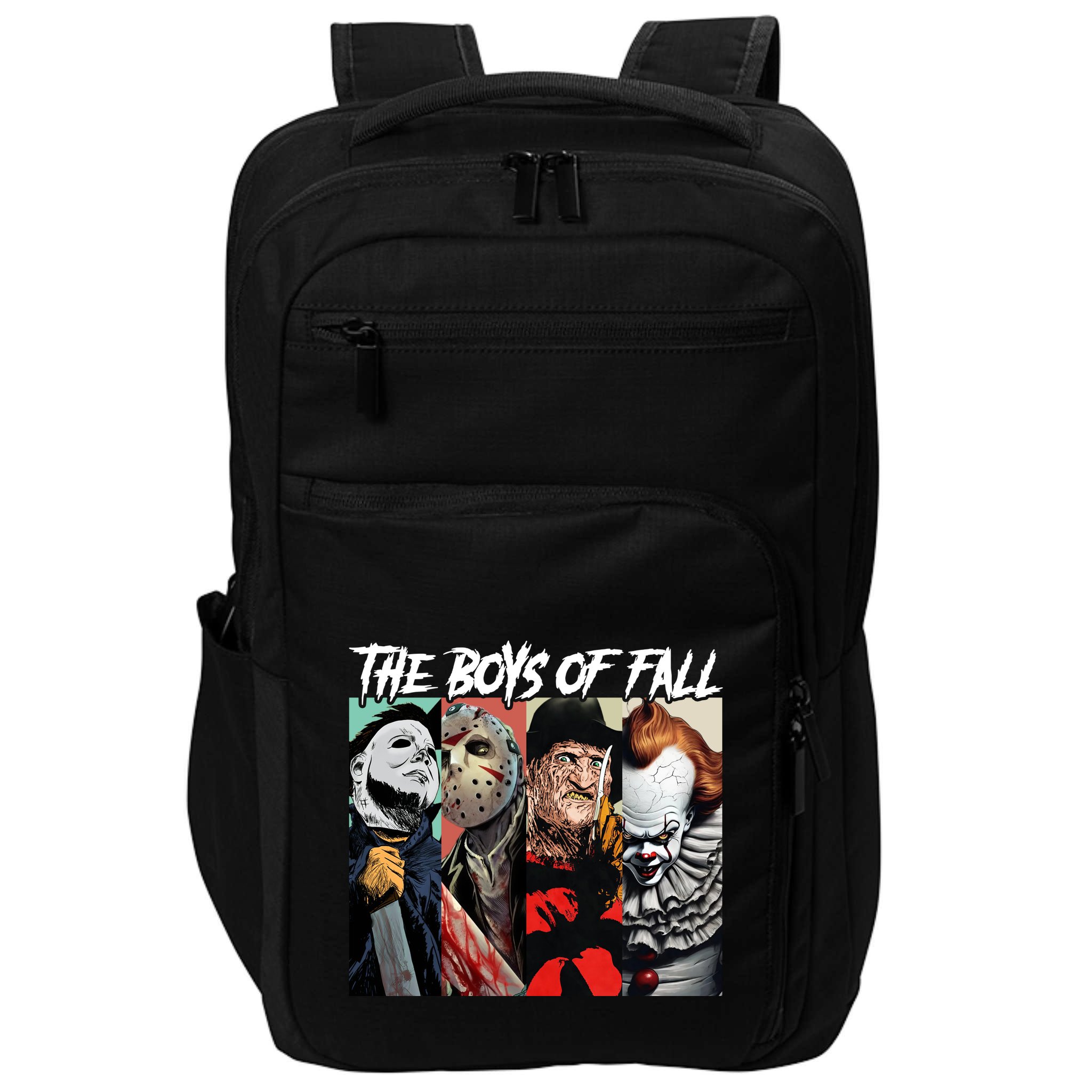 The Boy Of Fall Michael Jason Freddy Pennywise Halloween Horror Character Impact Tech Backpack