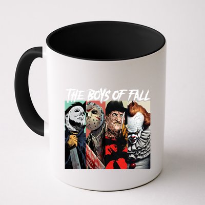 The Boy Of Fall Michael Jason Freddy Pennywise Halloween Horror Character Mug