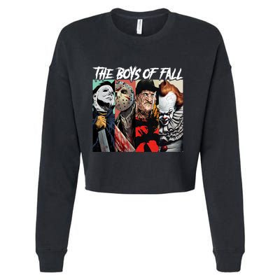 The Boy Of Fall Michael Jason Freddy Pennywise Halloween Horror Character Cropped Pullover Crew