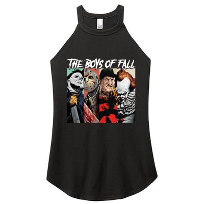 The Boy Of Fall Michael Jason Freddy Pennywise Halloween Horror Character Women's Perfect Tri Rocker Tank