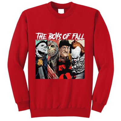 The Boy Of Fall Michael Jason Freddy Pennywise Halloween Horror Character Sweatshirt