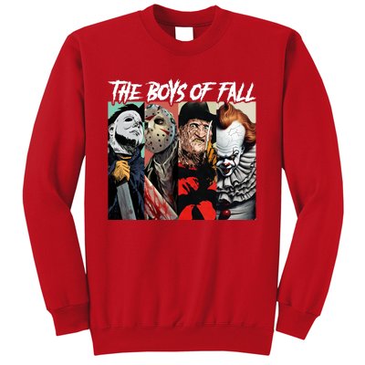 The Boy Of Fall Michael Jason Freddy Pennywise Halloween Horror Character Sweatshirt