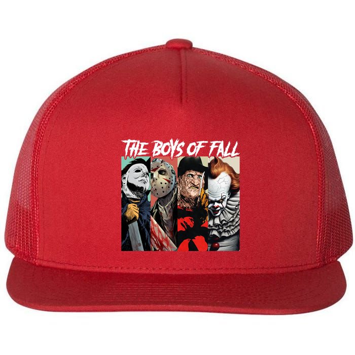 The Boy Of Fall Michael Jason Freddy Pennywise Halloween Horror Character Flat Bill Trucker Hat