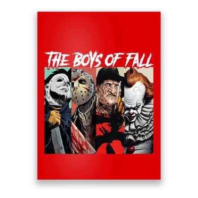The Boy Of Fall Michael Jason Freddy Pennywise Halloween Horror Character Poster