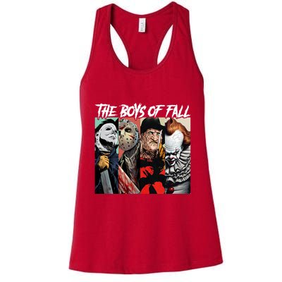 The Boy Of Fall Michael Jason Freddy Pennywise Halloween Horror Character Womens Tank Top