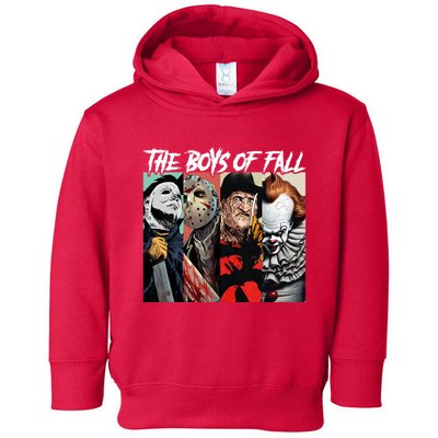 The Boy Of Fall Michael Jason Freddy Pennywise Halloween Horror Character Toddler Hoodie