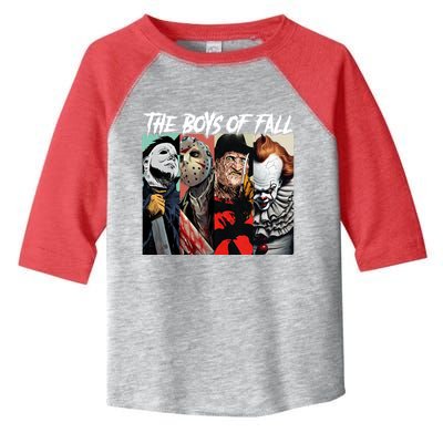 The Boy Of Fall Michael Jason Freddy Pennywise Halloween Horror Character Toddler Fine Jersey T-Shirt
