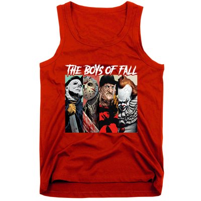 The Boy Of Fall Michael Jason Freddy Pennywise Halloween Horror Character Tank Top
