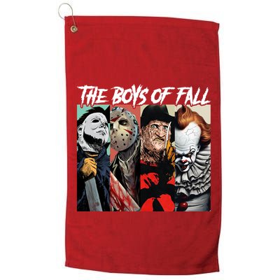 The Boy Of Fall Michael Jason Freddy Pennywise Halloween Horror Character Golf Towel