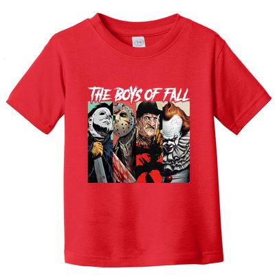 The Boy Of Fall Michael Jason Freddy Pennywise Halloween Horror Character Toddler T-Shirt