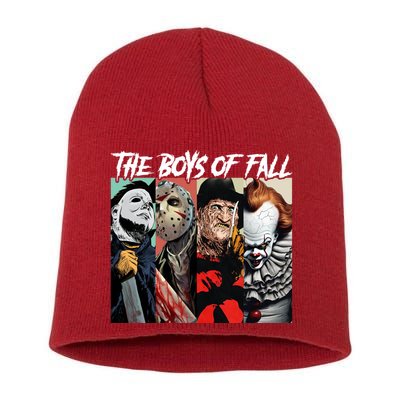The Boy Of Fall Michael Jason Freddy Pennywise Halloween Horror Character Short Acrylic Beanie