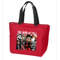 The Boy Of Fall Michael Jason Freddy Pennywise Halloween Horror Character Zip Tote Bag