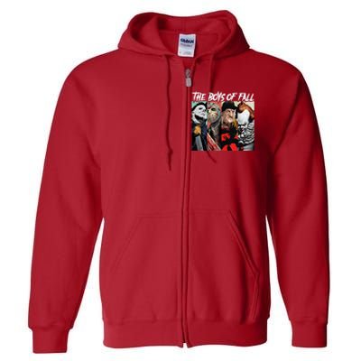 The Boy Of Fall Michael Jason Freddy Pennywise Halloween Horror Character Full Zip Hoodie