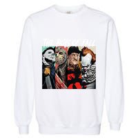 The Boy Of Fall Michael Jason Freddy Pennywise Halloween Horror Character Garment-Dyed Sweatshirt