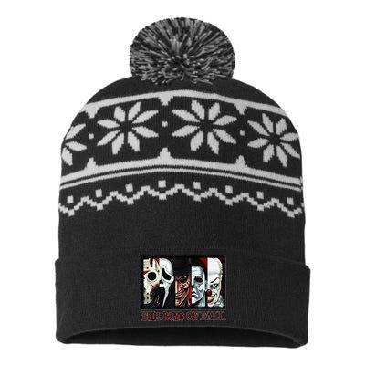 The Boy of Fall Horror Films Halloween USA-Made Snowflake Beanie