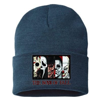 The Boy of Fall Horror Films Halloween Sustainable Knit Beanie