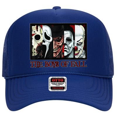 The Boy of Fall Horror Films Halloween High Crown Mesh Back Trucker Hat